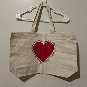 Sezane Mon Amour Heart Tote